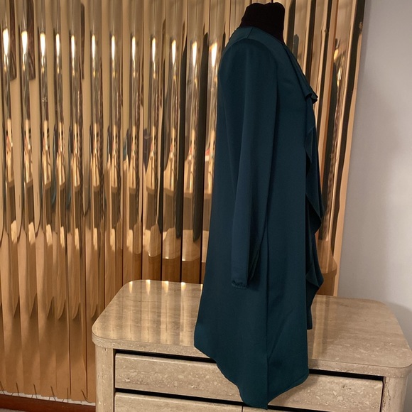 BCBG Maxazria NWT, Forest Green Dress, see measurements in photos below. - Picture 4 of 11